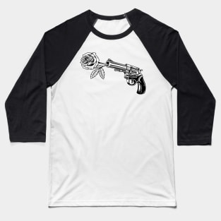 Guns Flower Baseball T-Shirt